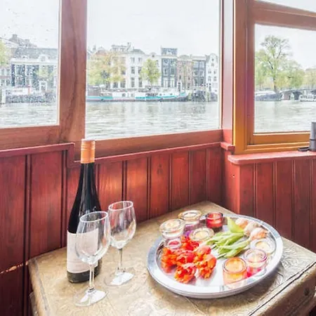 보트호텔 Houseboat Amstel River Studio *